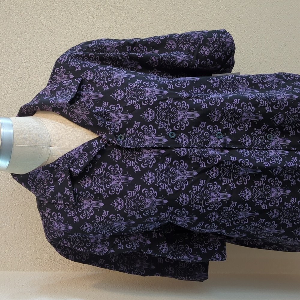 Disney Purple Print Shirt, Size Small or large